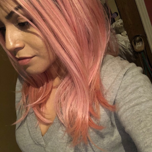 Pink wig